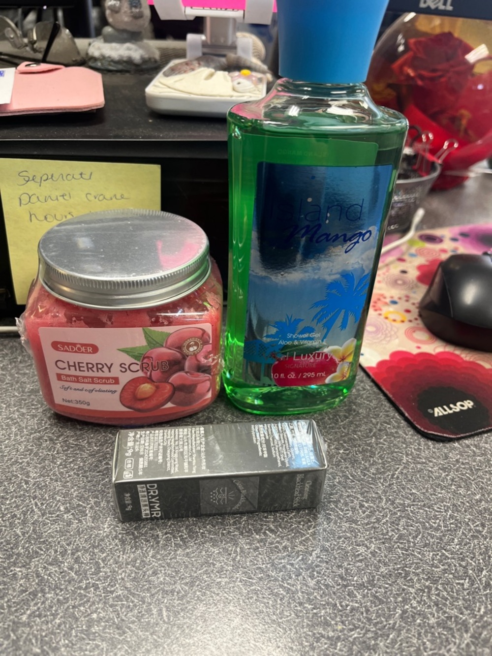 Cherry Body Scrub & Island Mango Shower Gel Duo price firm